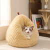 Enclosed Chicken Butt Cat Bed – Plush Resting Nest