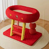 Space-Saving Cat Scratcher and Bed with Sisal Climbing Frame