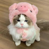 Animal-Inspired Pet Costume Hats for Cats and Dogs