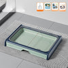Plastic Dog Potty Tray with Walls, Drawer & Wire Grate