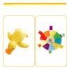 Plush Squeaky Dog Toys – Duck, Disc & Pizza Designs