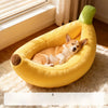 Banana-Shaped Pet Bed for Small Dogs and Cats