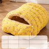Semi-Enclosed Washable Pet Bed for Cats & Small Dogs
